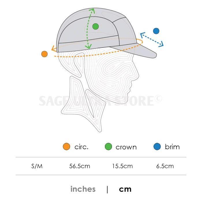 Topi Lari Running CieleGOCap - Comp - Century - Light Grey/White - 5 Panel Cap Original
