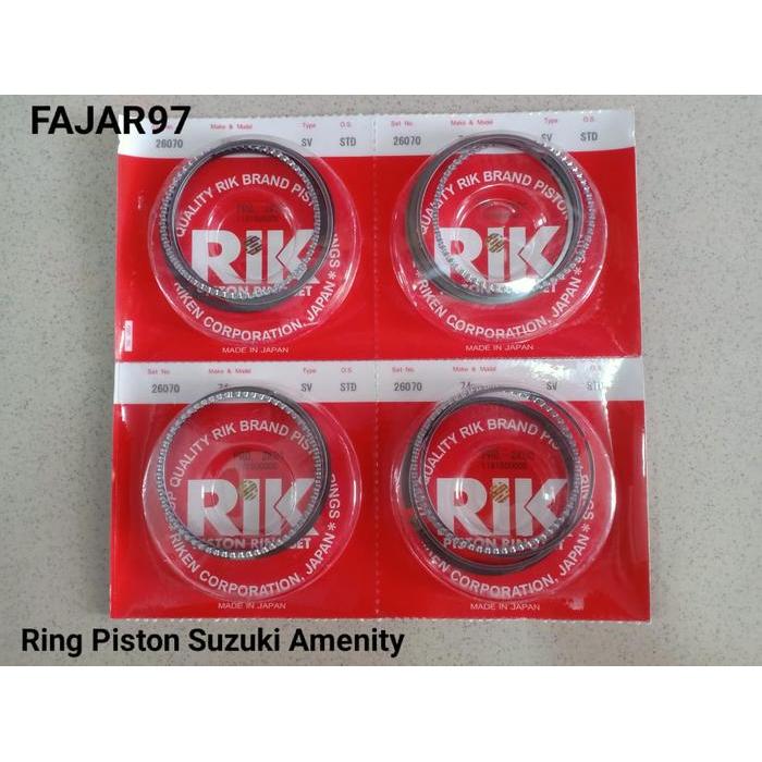 Ring Piston Ring Seher seker SET Suzuki AMENITY/ESTEEM 1.3CC