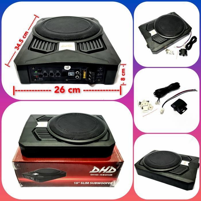 Suara Lebih Keras Subwofer Kolong Underseat 10 Inch Dhd-450Nb Aktif