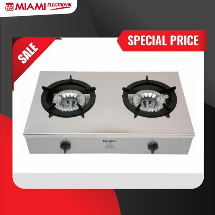 KOMPOR GAS RINNAI 2 TUNGKU BESI COR RI2RSPN / KOMPOR RINNAI RI 2RSPN