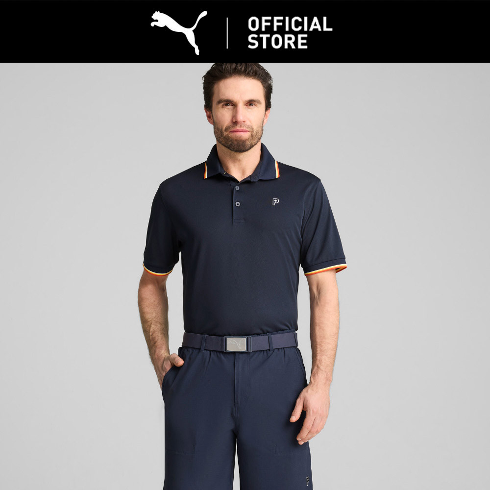 PUMA Kaus Polo Golf Tipped PUMA x PALM TREE CREW Pria