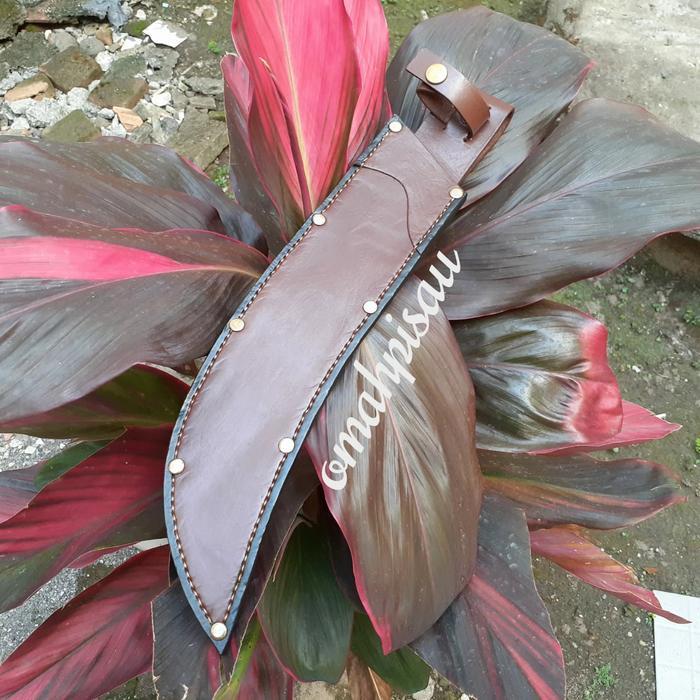 sarung kulit pisau sembelih model cimeter 30cm