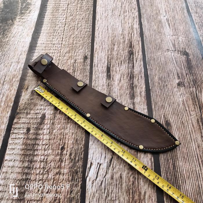 sarung kulit Bullnose 31 cm kancing punggung Victorinox Don carlos