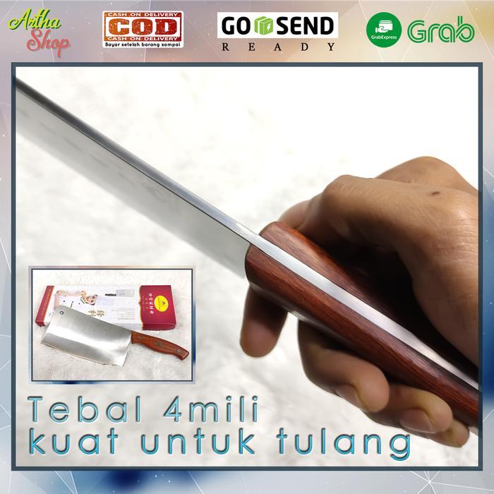 Golok daging dan tulang tebal 4mili (potong tulang)