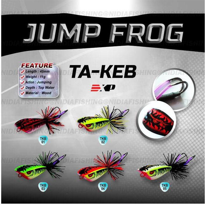 JUMP FROG EXP TAKER Umpan Casting Gabus Toman