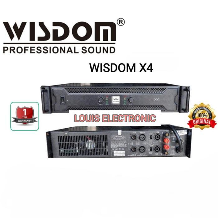 Power Amplifier WISDOM X4 X-4 X 4 2 Channel ORIGINAL