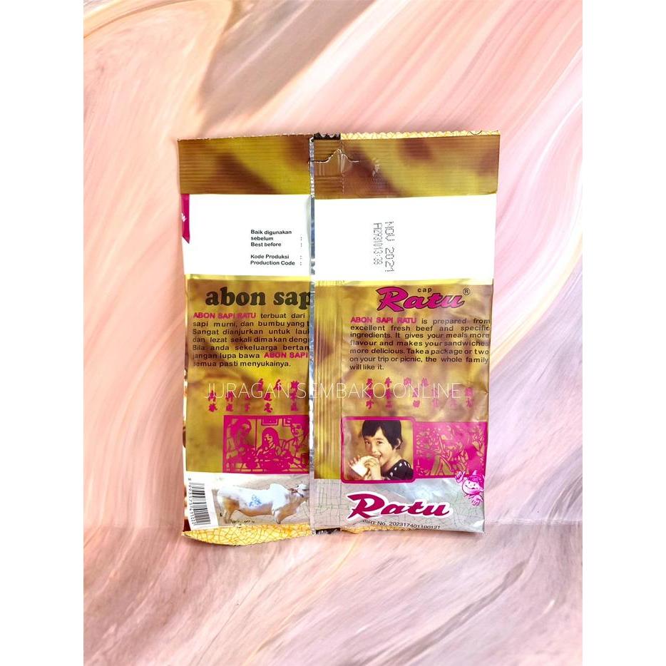 "New" Abon Sapi Cap Ratu / Abon Sapi Ratu eceran ASLI