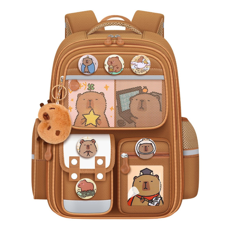 Capybara Children School Bags for Boys Kids Backpack Primary Schoolbag Orthopedic Backpack