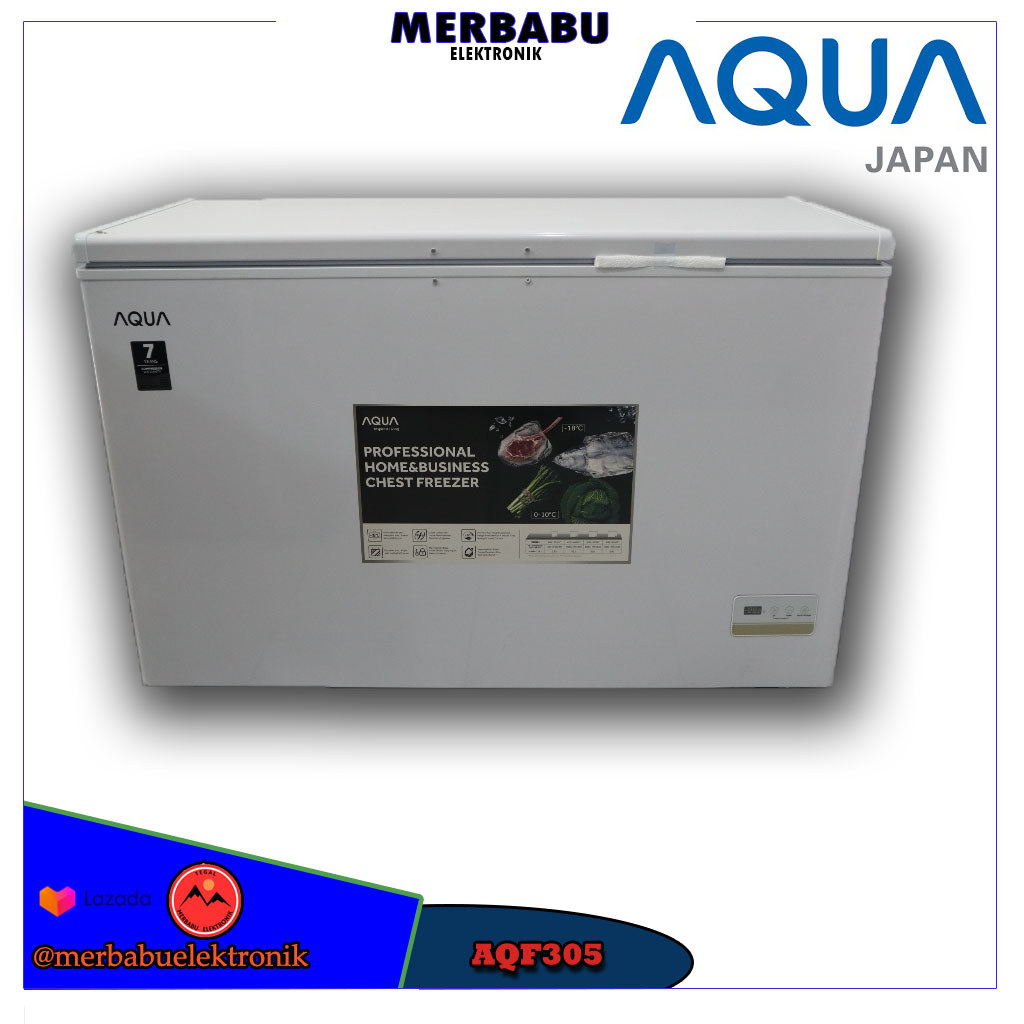 AQUA AQF 305 GC CHEST FREEZER BOX 290 L LEMARI PEMBEKU 290 LITER