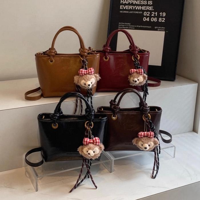 Maghi.Id - Aila Bag Free Gantungan Boneka Beruang Hand And Sling Bag Tas Wanita Selempang Produk