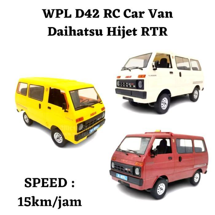 WPL D42 Rc Car Van Daihatsu Hijet Mobil Remote Control