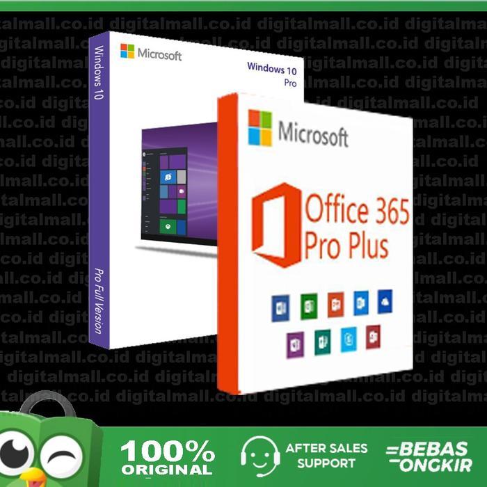 WINDOWS 10 PRO + OFFICE 365 PRO PLUS LISENSI ORIGINAL + DVD