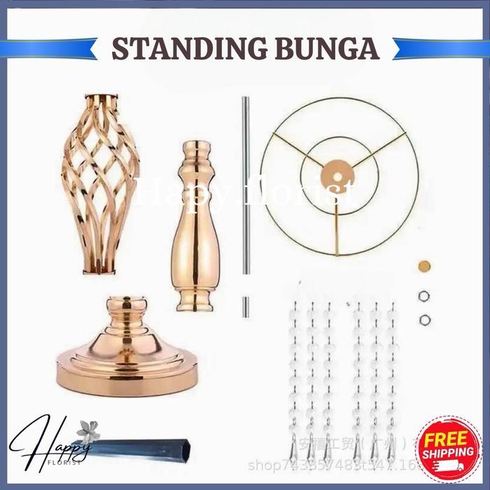 STNDING BUNGA/STANDING BUNGA DEKORASI/STANDING BUNGA BESI (VIP-49) Vas Flower