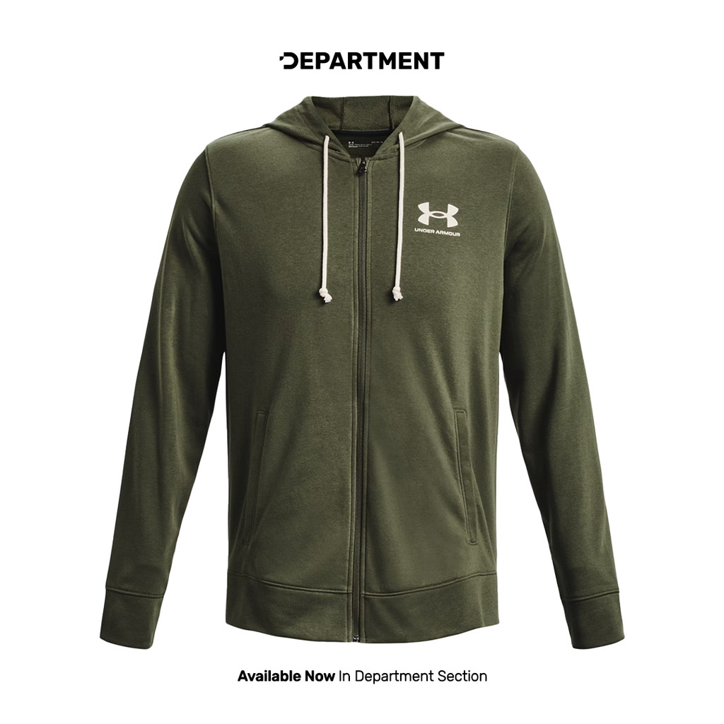 UNDER ARMOUR Jaket Pria RIVAL TERRY LC FZ 1370409390 ORIGINAL