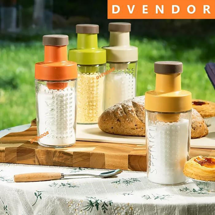 BOTOL WADAH TEMPAT GULA PASIR BUMBU DAPUR KACA TOPLES BENING GARAM MERICA CABAI KERING TEH KOPI CAF