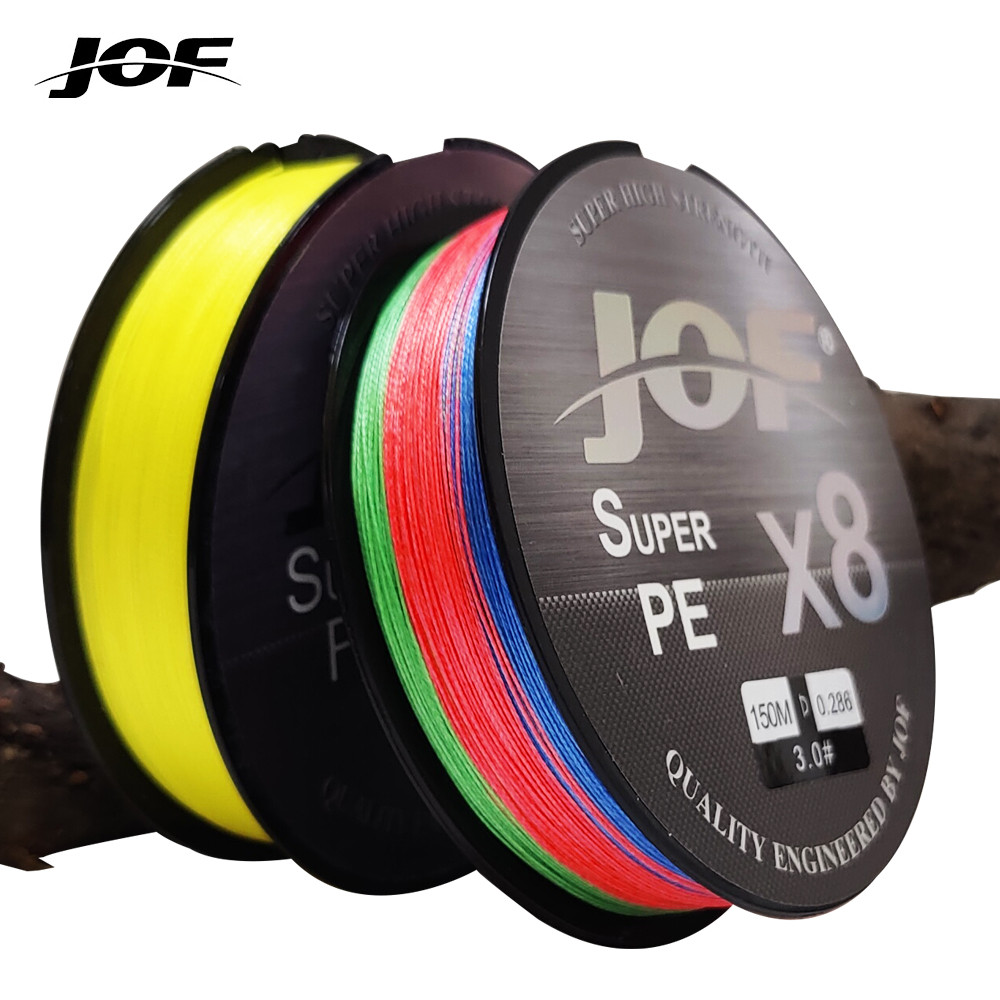 JOF 8X PE Braided Fishing Line - Durable Thin Fishing Line for Outdoor Fishing Accessories 150M 300M