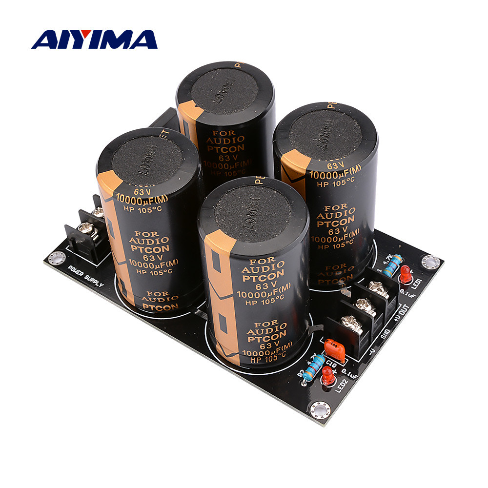AIYIMA 50A Dual Power Rectifier Filter Power Supply Board Amplifier Rectifier 63V 10000UF Power Supp