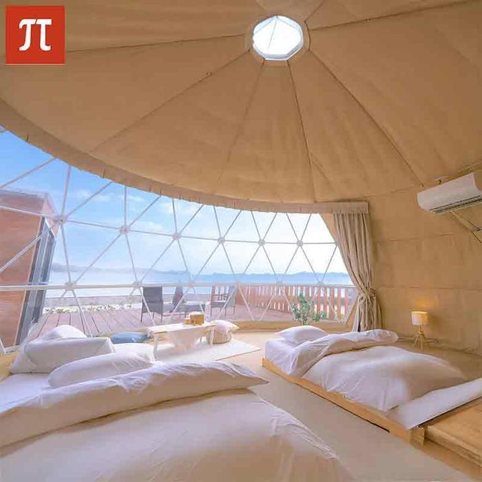 Luxury Geodesic Dome Tent Glamping Outdoor House Camping Tent Villa Resort Hotel Forest