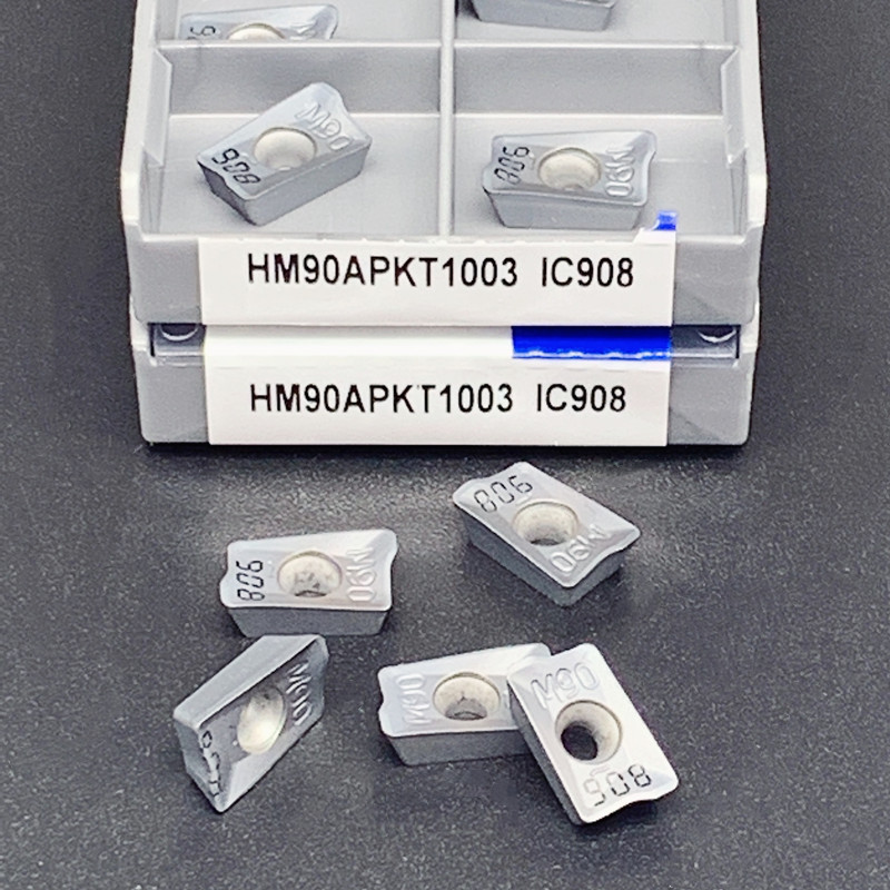 10PCS HM90 APKT1003PDR IC908  Milling cutter Turning Tool for cnc APKT 1003 Face Mill APKT1003PDER L