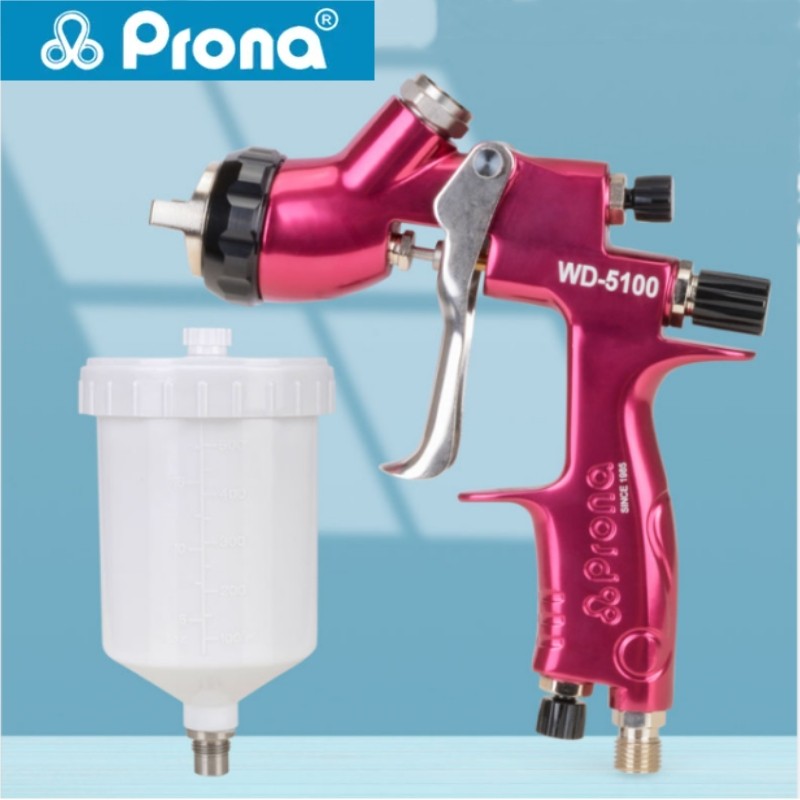 Prona 5100 High-quality Air Spray Gun High Atomization1.2&1.3&1.5mm Low-pressure Spray Gun Water-bas