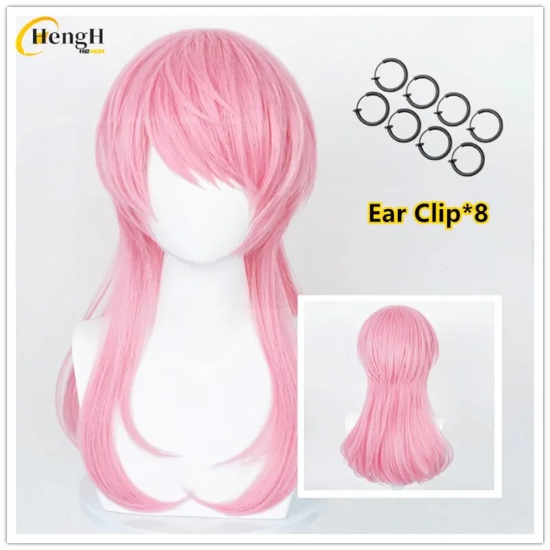 In Stock Anime Synthetic Sanzu Haruchiyo Cosplay Wig Long 56Cm Wig And Ear Cli Heat Resistant Fiber