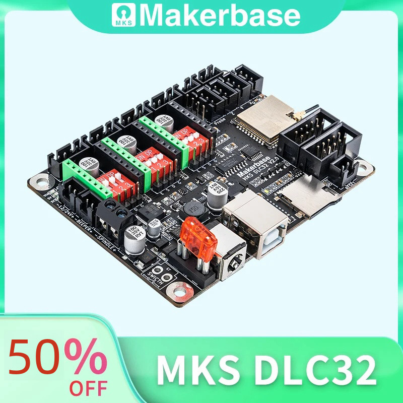 Makerbase Mks Dlc32 Grbl Controller Work For &Cnc With Esp32 Wifi And Ts35/24 Touch Screen For