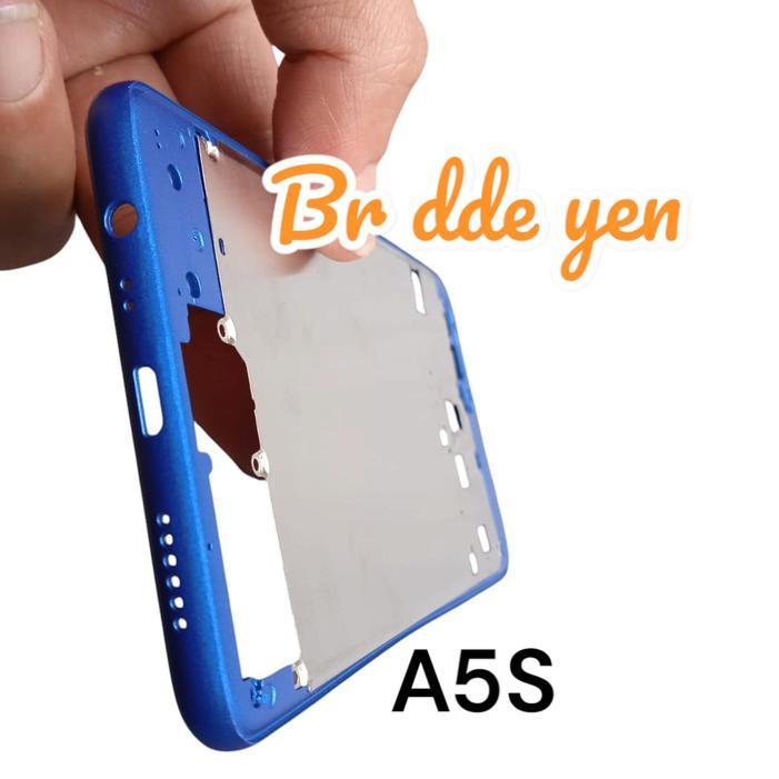 BAZEL BEZEL FRAME FOR OPPO A5S TULANG TENGAH TUTUP PENUTUP MESIN HANDPHONE HP BIRU KAMERA