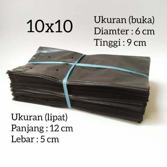 Polybag tanaman ukuran 10x10 isi berat 1kg / polybag semai tanaman ukuran 10x10 berat 1kg