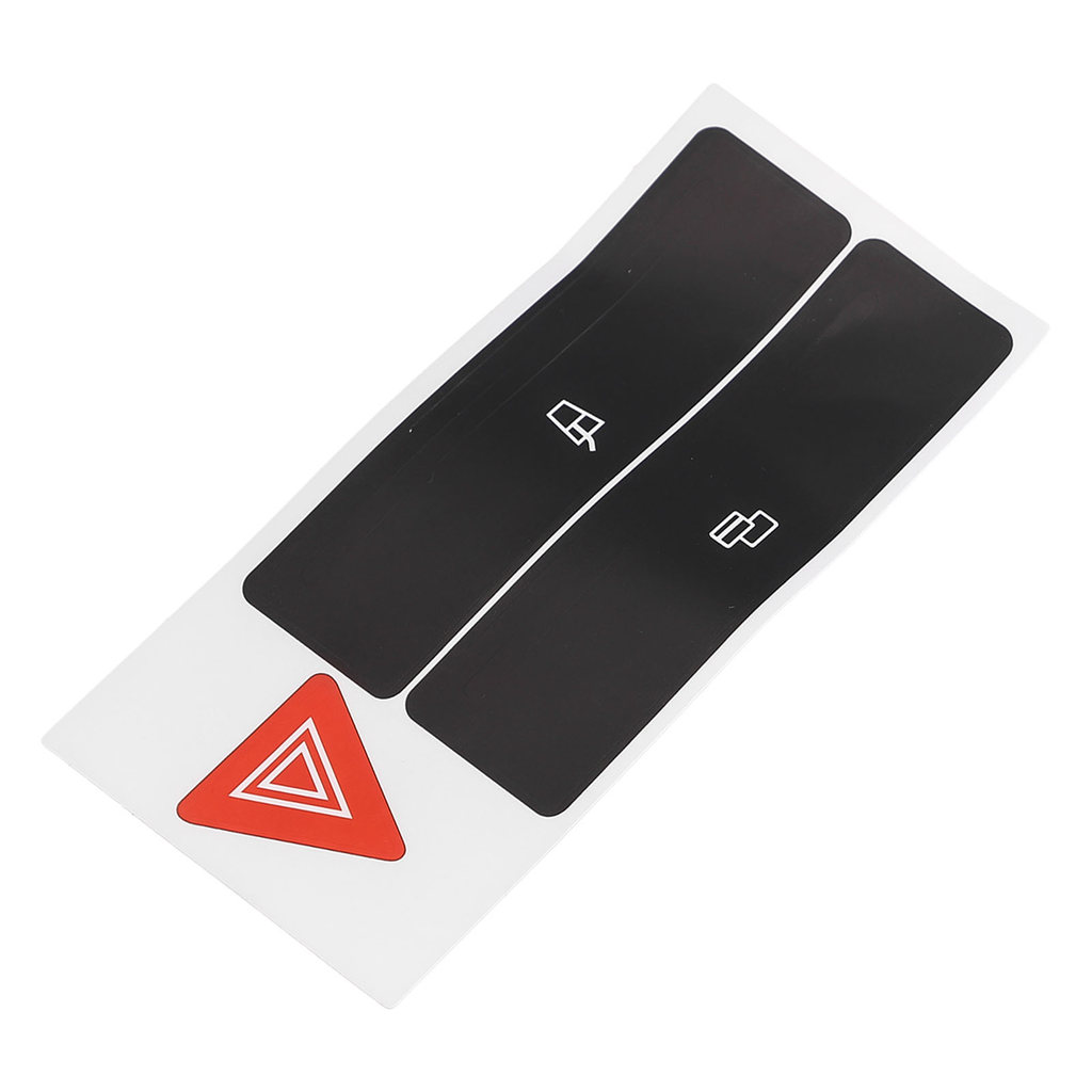 Hot Brand New Decal Sticker Sticker Black Black Overlay Button Repair High Grade Vinyl Practical Car