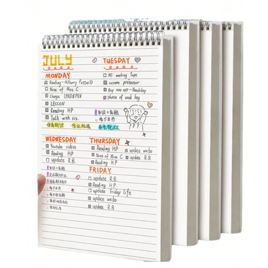 Flip Up Notebook A5 B5 A4 Horizontal Line Inner Page 160 Pages