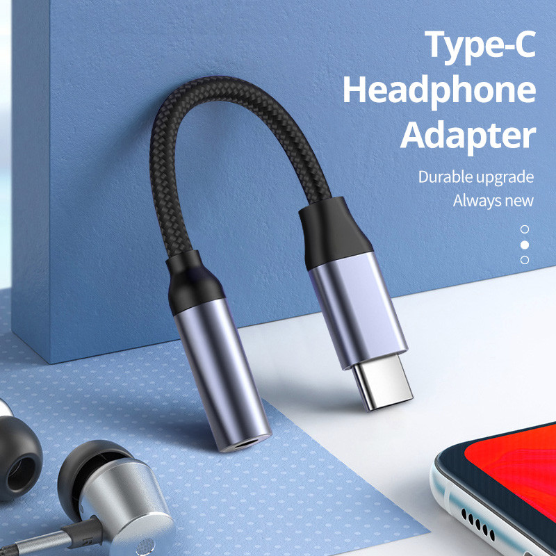 For Redmi Pixel Usb C To 3.5Mm Earphone Jack Digital Audio Adapter Converter Type C Hifi For Android