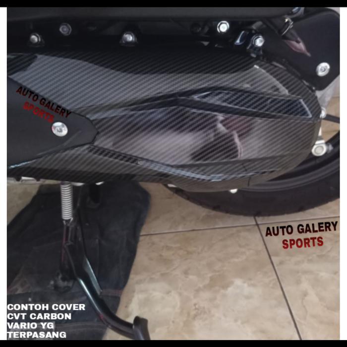 Cover Tutup Cvt Vario 125 150 Tahun 2015 2017 Carbon / Cover Cvt Vario