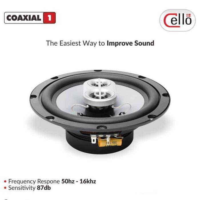 (COD) Speaker Coaxial 3way Cello + Ring + Kabel Soket PNP Suzuki Ertiga