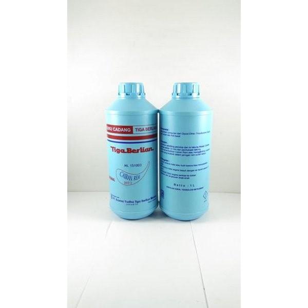 Minyak Rem Brake Fluid Dot-3 1 Liter Merk Tiga Berlian Asli