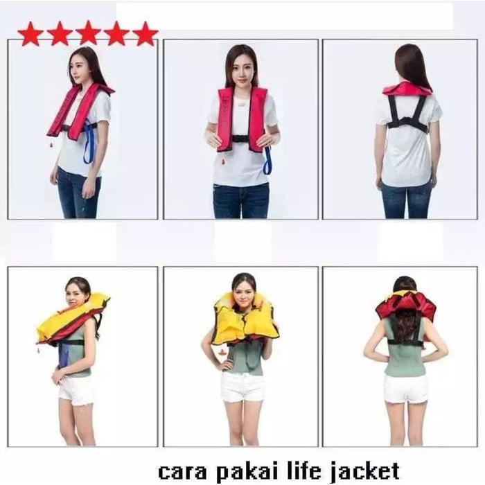 Inflatable Life Jacket Pelampung Automatic Co2 / Life Jacket Otomatis Co2