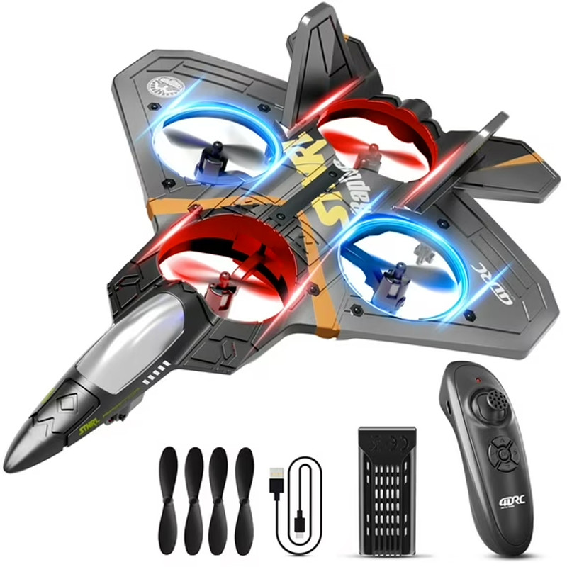 4DRC Drone V17 RC Aircraft Remote Control Foam Glider RC Glider Plane Fighter Hobby Airplane Toys