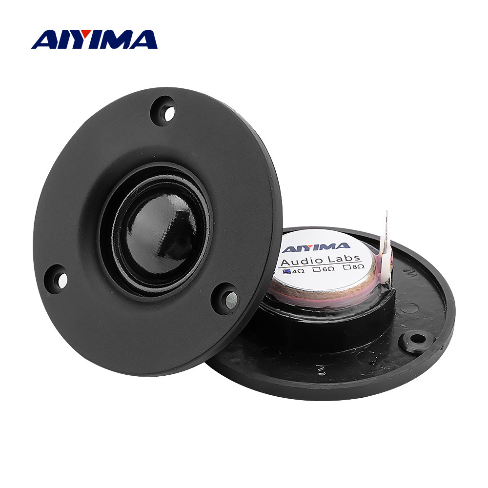 Aiyima 2Pcs 3 Inch Tweeter Sound Music Speaker 25 Core Silk Membrane 4 6 Ohm 20W Treble Hifi Speaker