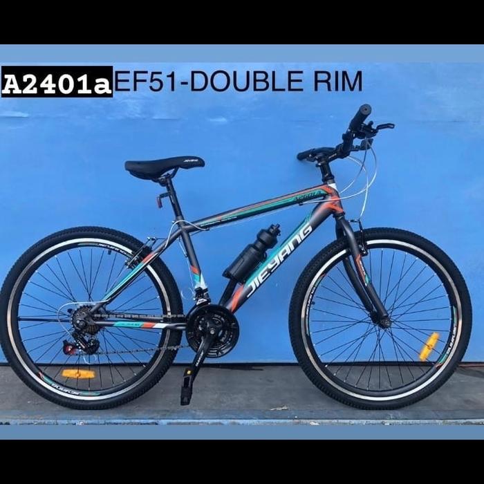 Sepeda MTB Ukuran 24 Jieyang 2401 Double Wall Rim EF51 Ada Slebor