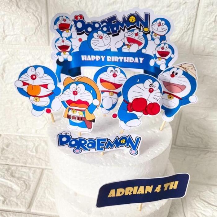 Topper Ulang Tahun Doraemon / Topper Cake Doraemon