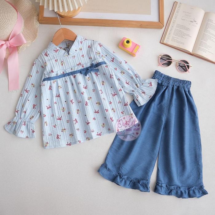 Owlet - Setelan Shafiyah - Setelan Muslim Anak Perempuan - Setelan Anak Perempuan - Baju Anak