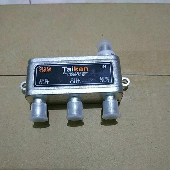 Spliter antena TV 3 way Merk TAIKAN Original / Spliter 3 way Signal Gratis Ongkir
