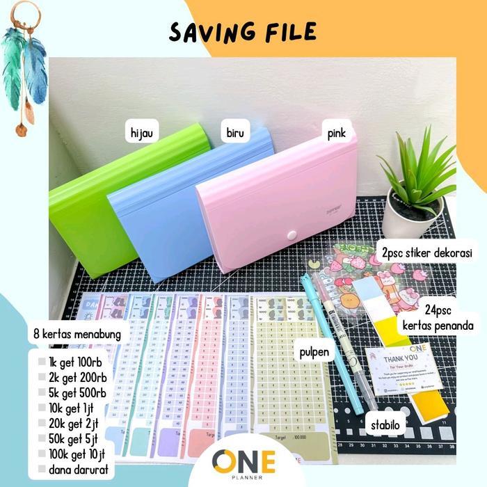 Terlaris SAVING FILE / SAVING MAP ONE PLANNER Stationery SALE