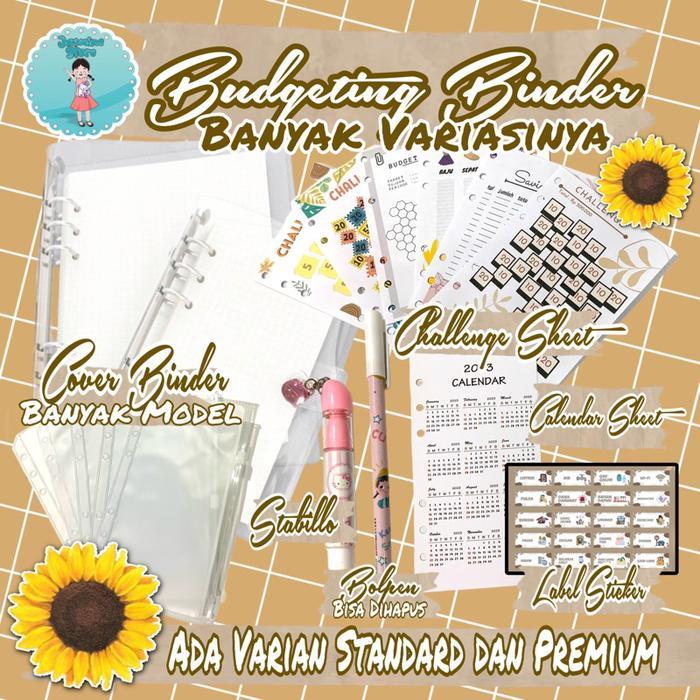 Terlaris Binder keuangan/Disiplin Keuangan/Financial plan/Paket Binder keuangan Lengkap A6/Paket
