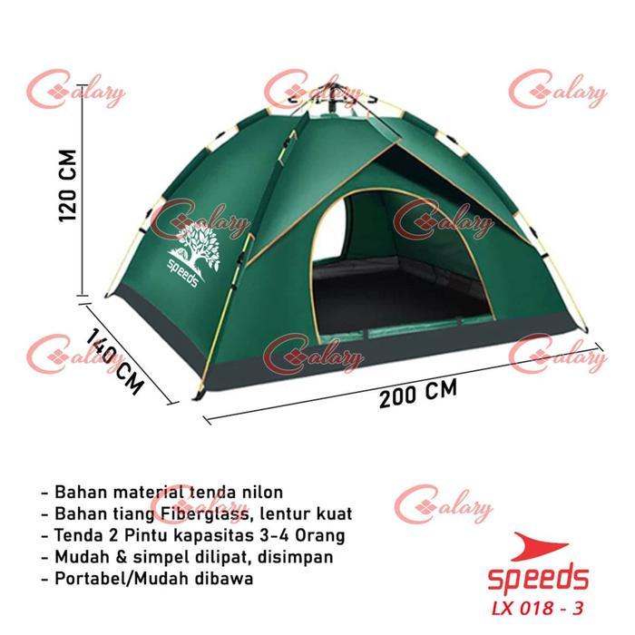 TENDA CAMPING TENDA KEMAH SPEEDS 2 ORANG IMPORT ORIGINAL SPEEDS 018-03