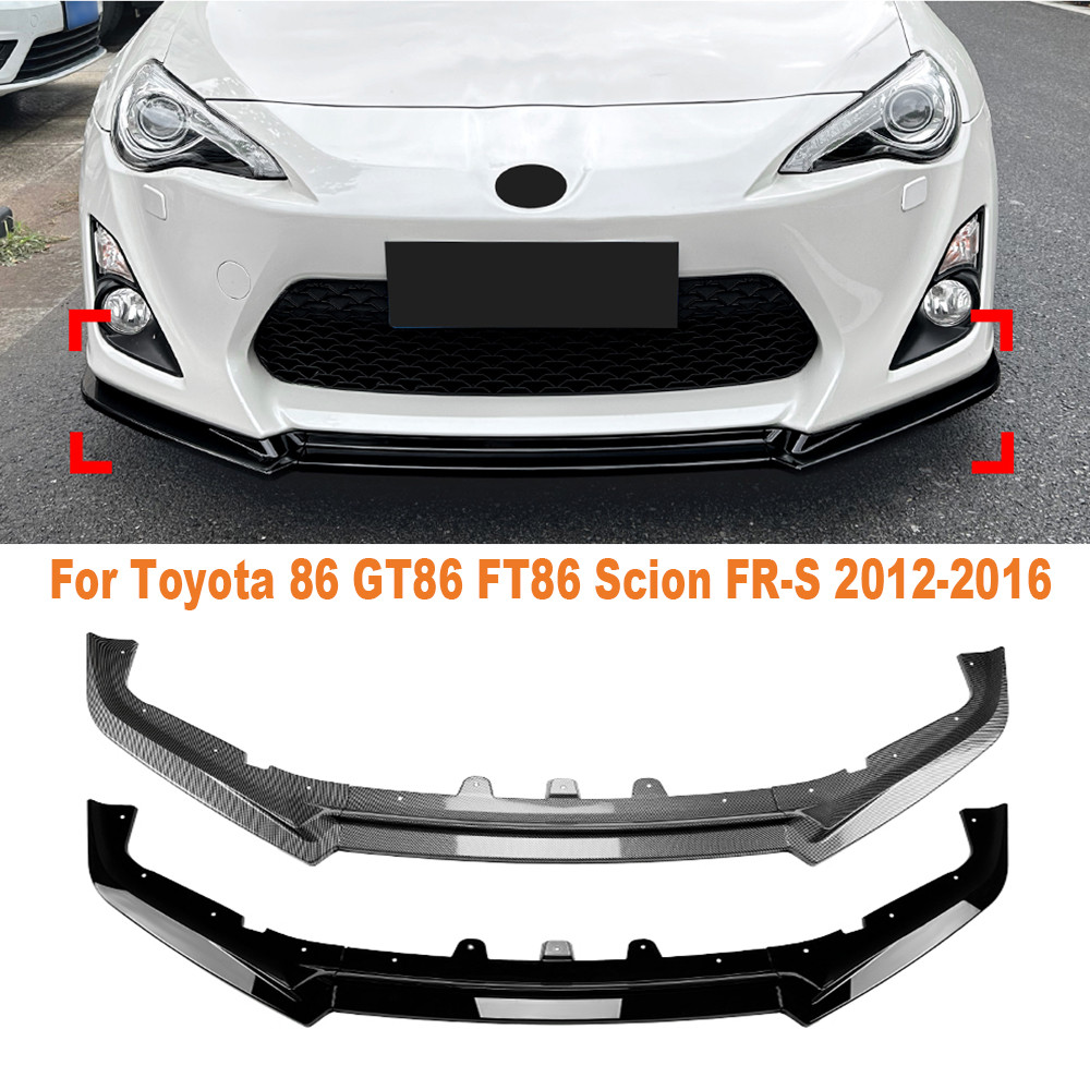 Car Front Bumper Lip Splitter Diffuser Lip Body Kit Car Spoiler Bumper Accessories For Toyota 86