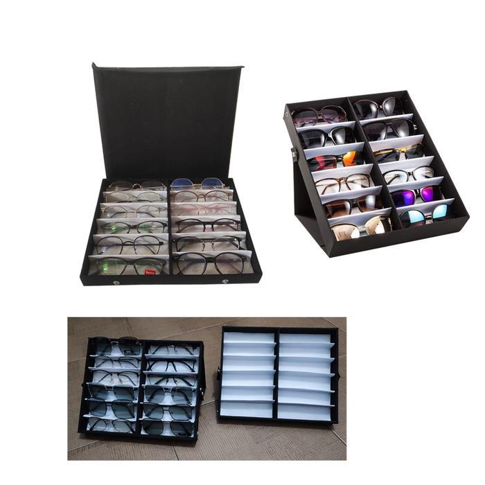 TRAY BOX FRAME KACAMATA ISI 12 PCS FRAME Aksesoris Kayu