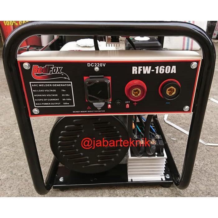 MESIN LAS GENERATOR GENSET REDFOX RFW 160 A BENSIN Tembaga Cooper