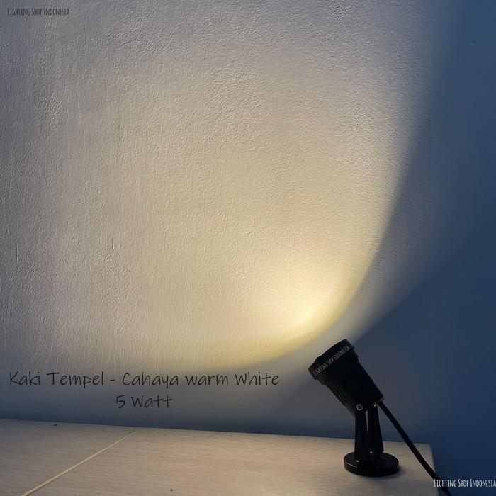 Lampu taman sorot led 5w warm white biru hijau ungu waterproof outdoor