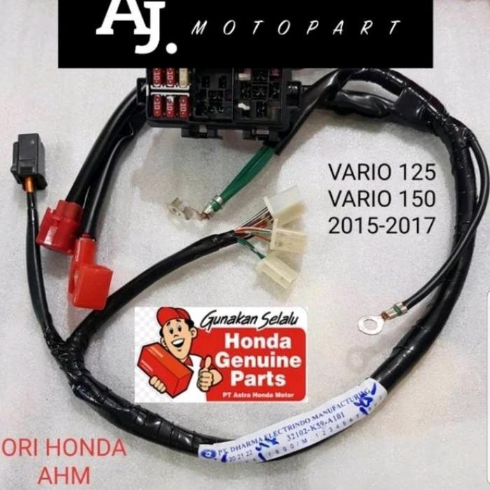 Kabel Baterai Bagian Aki Sub Harnesss Baterai Vario 125 150 Led Ori