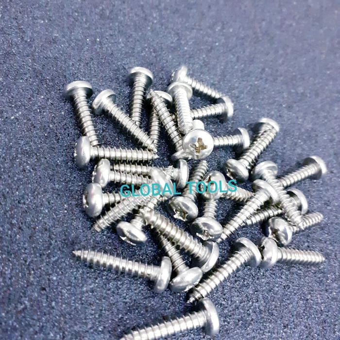 Sekrup stainless PH 6 x 3/8 PAB ss 6 x 3/8 skrup kayu skrup stainless